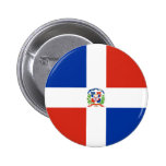 Dominican Republic High quality Flag Pinback Buttons