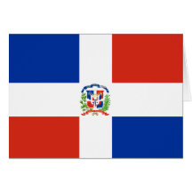 Dominican Republic High quality Flag Greeting Cards