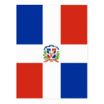 Dominican Republic High quality Flag Post Card