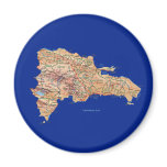 Dominican Republic Map Magnet