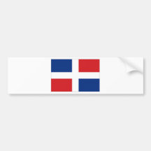 Dominican Republic National Flag Bumper Stickers