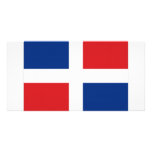 Dominican Republic National Flag Custom Photo Card
