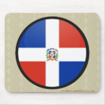 Dominican Republic quality Flag Circle Mousepads