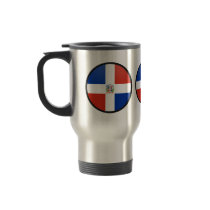 Dominican Republic quality Flag Circle Coffee Mugs