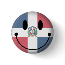 Dominican Republic Smiley Button