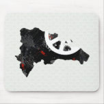 Dominican Republic Trendy Peace Sign with Dominica Mousepad