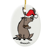 Dominick the Donkey Christmas Ornament