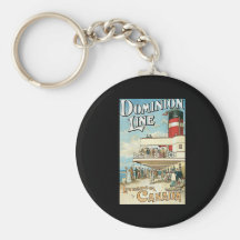 Dominion Line Liverpool to Canada Keychain