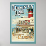"Dominion Line" Vintage Travel Poster