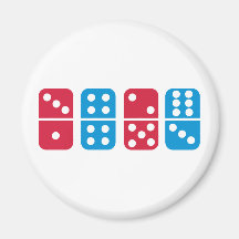 Domino Refrigerator Magnet