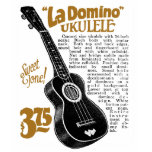 Domino Uke Ad Kid's dark short sleeve T-Shirt