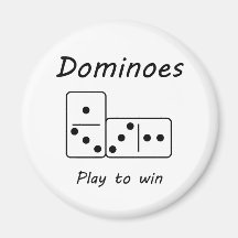 Dominoes Fridge Magnet