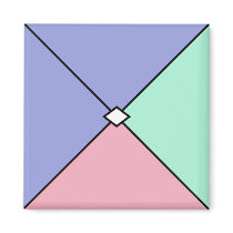 Dominoes TAG Tile - Type 1 - No. 2 (of 24) Refrigerator Magnet