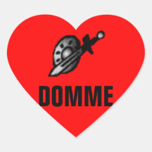 DOMME HEART STICKER