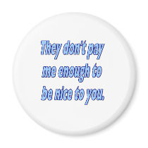 don't pay me enough nice to you transparent magnets