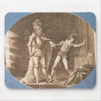 Don Giovanni and the statue of the Commandantore Mousepads