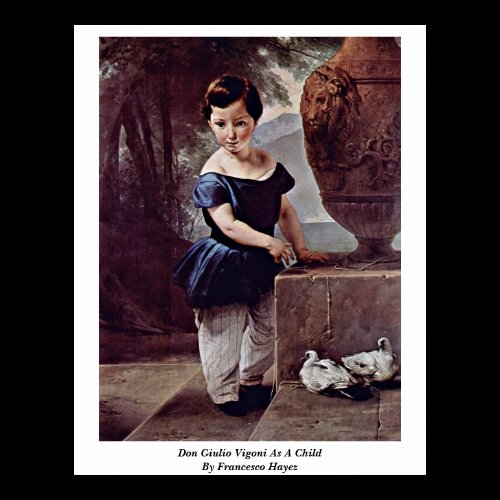 Don Giulio Vigoni As A Child By Francesco Hayez Posters