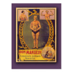 Don Manuelo, Tattooed Man on Cards, Postcards