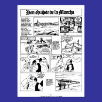 DON QUIJOTE DE LA MANCHA - CÓMIC-Página 01 posters