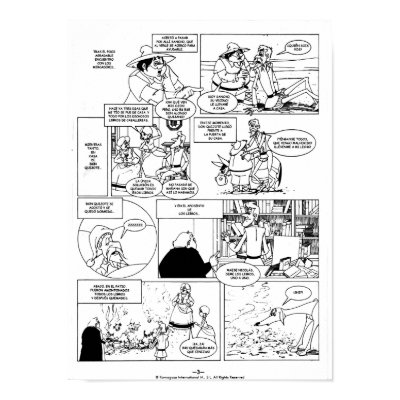 DON QUIJOTE DE LA MANCHA - CÓMIC-Página 03 Poster by QUIXOTEdotTV