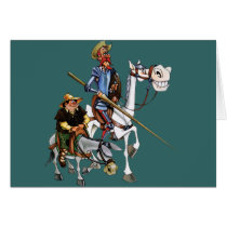 DON QUIJOTE, SANCHO, ROCINANTE y RUCIO - Cervantes cards