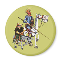 DON QUIJOTE, SANCHO, ROCINANTE y RUCIO - Cervantes magnets by QUIXOTEdotTV DON QUIJOTE, SANCHO, ROCINANTE y RUCIO - Cervantes magnets