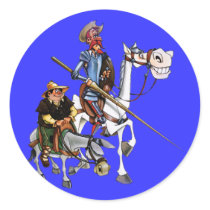 DON QUIJOTE, SANCHO, ROCINANTE y RUCIO - Cervantes stickers