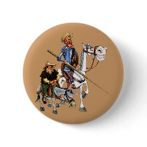 DON QUIJOTE, SANCHO, ROCINANTE y RUCIO - chapa Pin