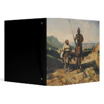 Don Quixote and Sancho Vinyl Binders
