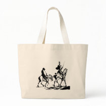 Don Quixote and Sancho Panza bags by Jakestuff Don Quixote and Sancho Panza bags