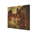 Don Quixote and Sancho Panza, c.1865 Canvas Prints