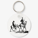 Don Quixote and Sancho Panza keychains