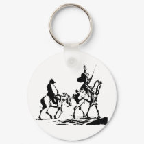Don Quixote and Sancho Panza keychains