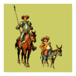 Don Quixote and Sancho Panza Poster