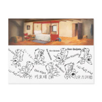 DON QUIXOTE- Cartoon animation Background (1979) postcards by QUIXOTEdotTV DON QUIXOTE- Cartoon animation Background (1979) postcards