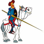 DON QUICHOTE u. ROCINANTE - Skulptur - 400 JAHRE foto-skulpturen