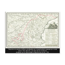 Don Quixote route Map - Cervantes Post Card