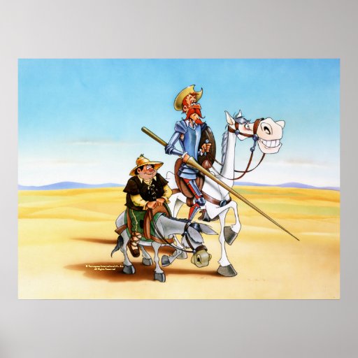 DON QUIXOTE & SANCHO - CANVAS PRINT | Zazzle