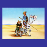 DON QUIXOTE & SANCHO - CANVAS PRINT posters