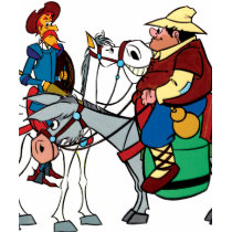 DON QUIXOTE & SANCHO - T-Shirt - Camiseta by QUIXOTEdotTV DON QUIXOTE & SANCHO - T-Shirt - Camiseta