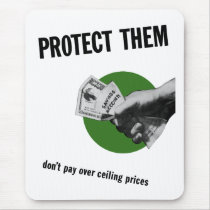 Don’t Pay Over Ceiling Prices -- WW2 Mousepad
