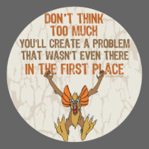 Don’t think too much stickers