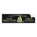 Don’t Tread on Me bumper stickers by reflexart Don’t Tread on Me bumper stickers