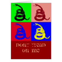 Don’t Tread on Me cards