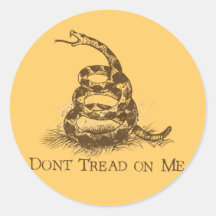 Don’t Tread on Me Round Sticker