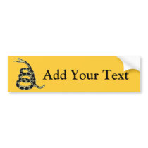 Don’t Tread on Me Snake. bumper stickers