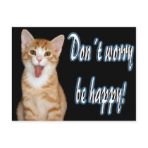 Don´t worry be happy postcard
