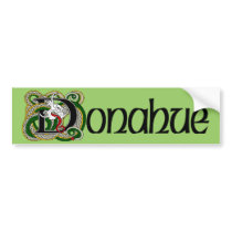 Donahue Celtic Dragon Bumper Sticker bumper stickers
