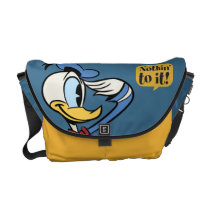 Donald Duck 3 Courier Bag at Zazzle