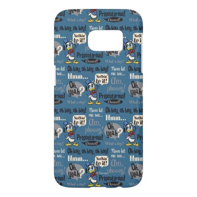 Donald Duck Blue Pattern Samsung Galaxy S7 Case